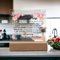 To My Beautiful Wife – Acrylic Square